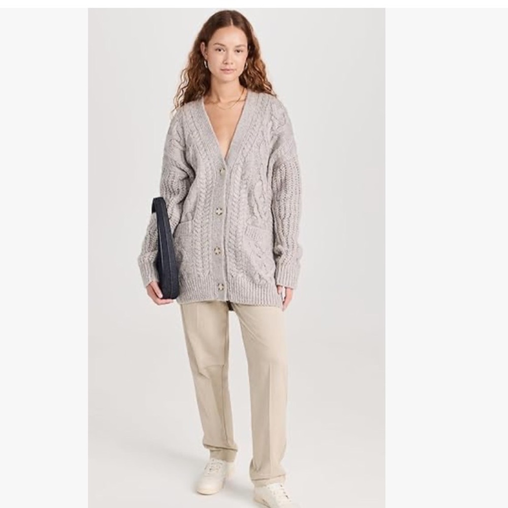 Astr Wool blend oversized cardigan - Picture 2 of 9